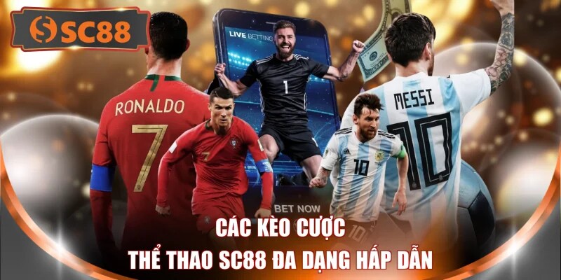 Các kèo cược thể thao SC88 đa dạng hấp dẫn